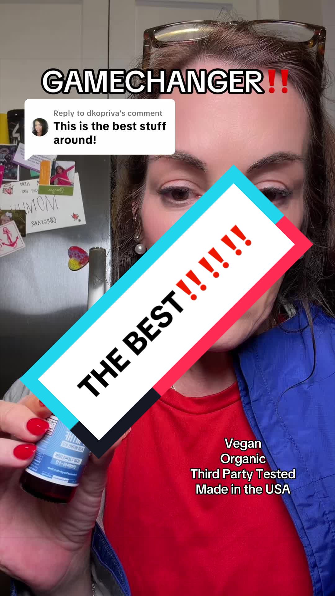 TikTok post by @robinsfavorites for Triquetra Health. Caption reads: Replying to @dkopriva they are the BEST‼️‼️‼️....
