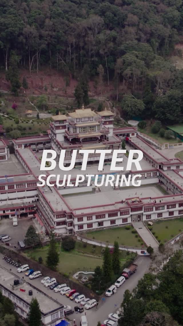 Instagram post by @royalenfieldsocialmission for UNESCO. Caption reads: Crafted with immense patience by skilled monks....