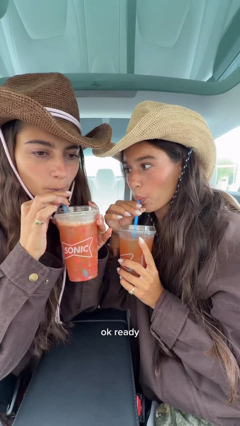 Instagram post by @ellasandramuse for SONIC Drive-In. Caption reads: we are obsessed w @sonicdrivein refreshers & u....