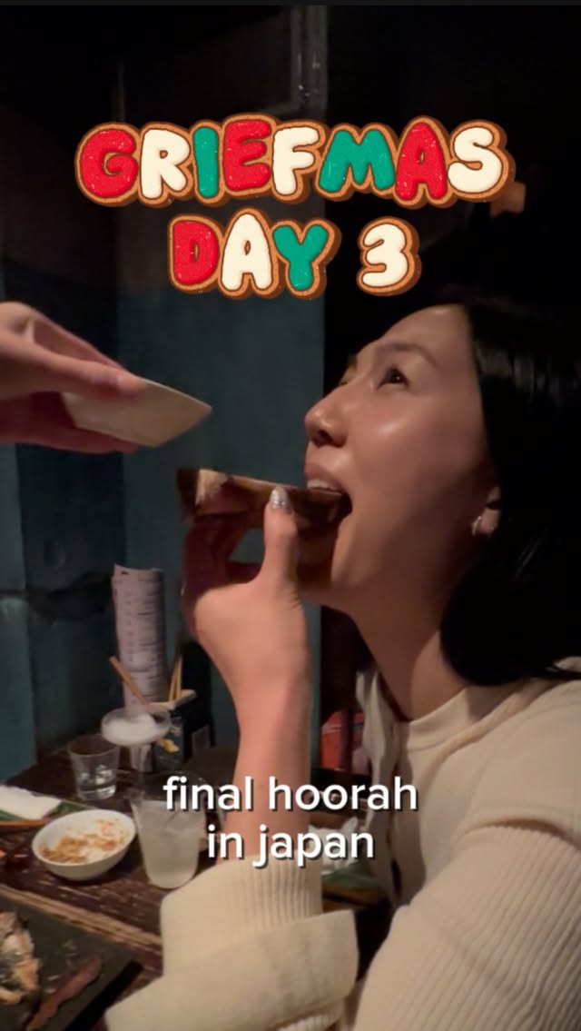 Instagram post by @sabfortony for Onitsuka Tiger. Caption reads: GRIEFMAS DAY 3 | What made you laugh today?

a....