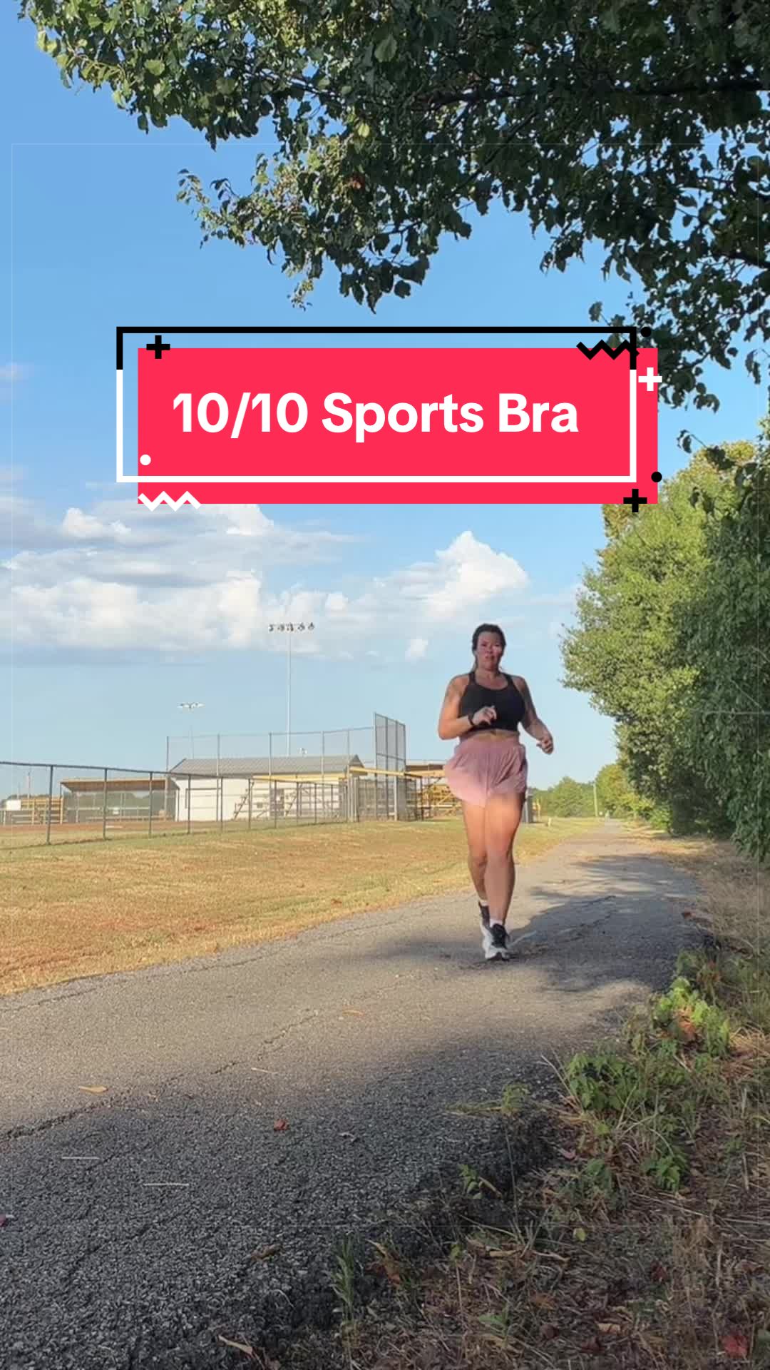 TikTok post by @tesla.b for HSIA Lingerie. Caption reads: When are we joining the running club? @Hsia-Bras....