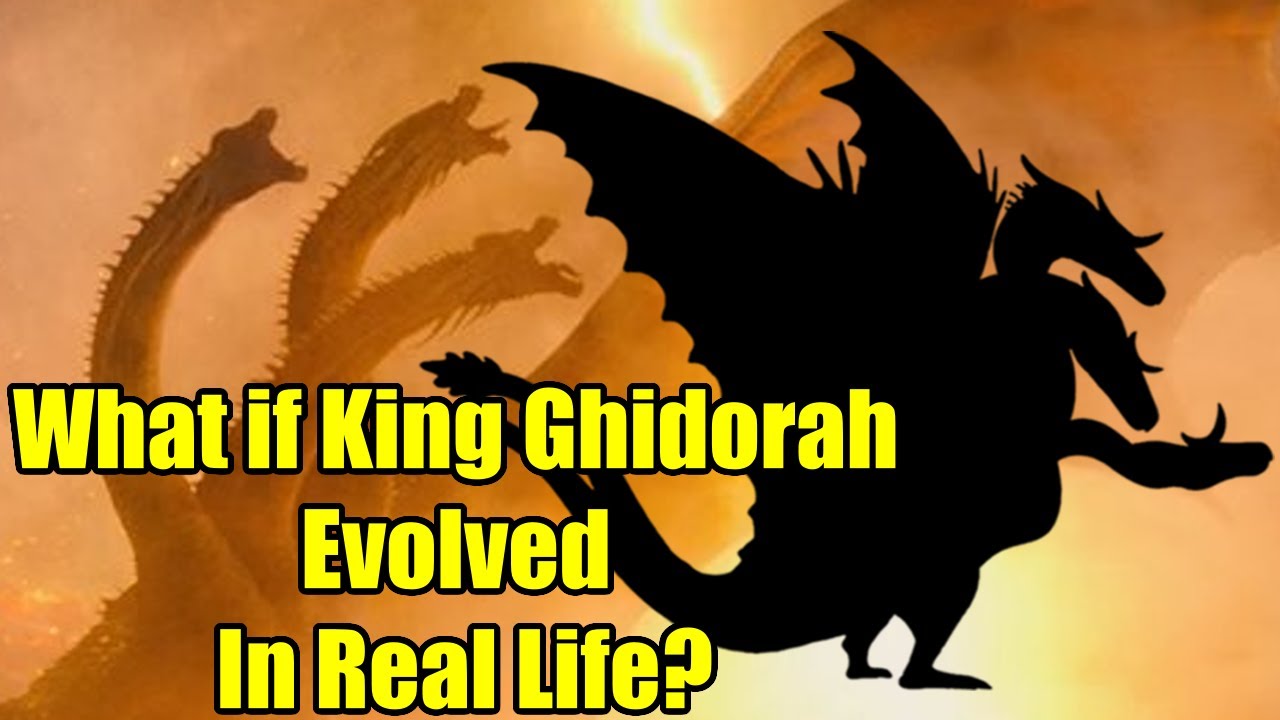 YouTube post by @CreatureArchives for World Anvil. Caption reads: What if King Ghidorah was Real? - The Three Headed....