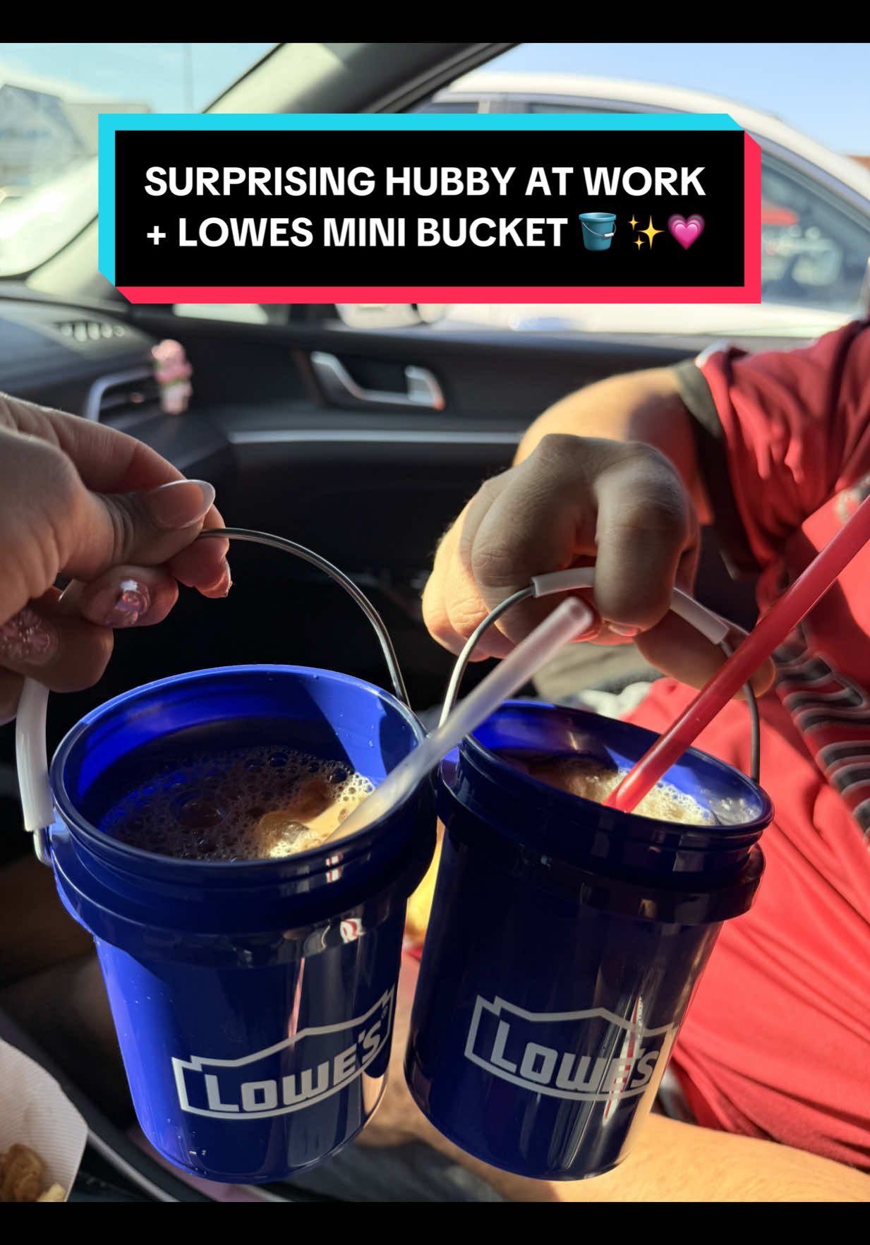 TikTok post by @cindy.dionicio for Lowe's. Caption reads: Omgg the cutest Lowe’s find & yall know coffee’s....