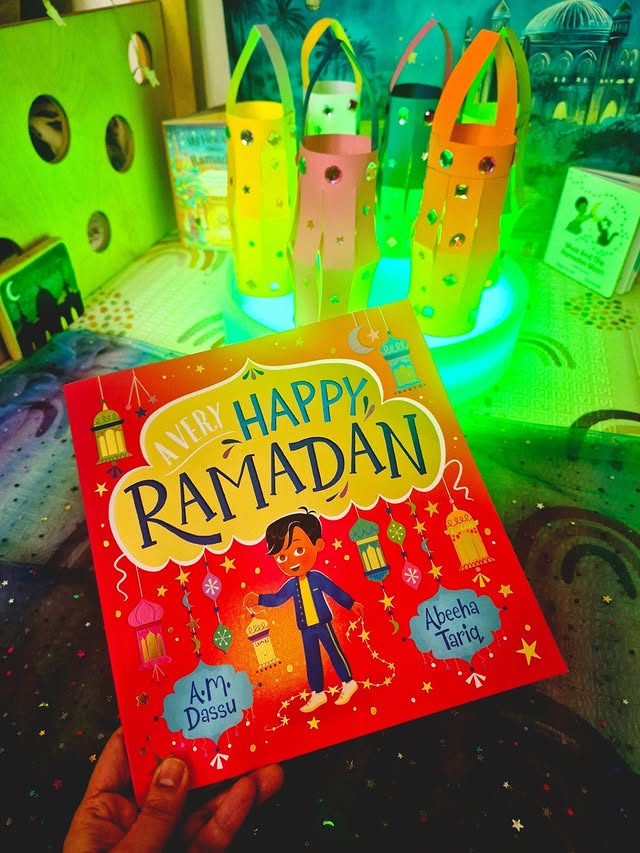 Instagram post by @ourbookishplaydays for Scholastic. Caption reads: Ad|Pr • 📚 A Very Happy Ramadan 📚 Books are a....