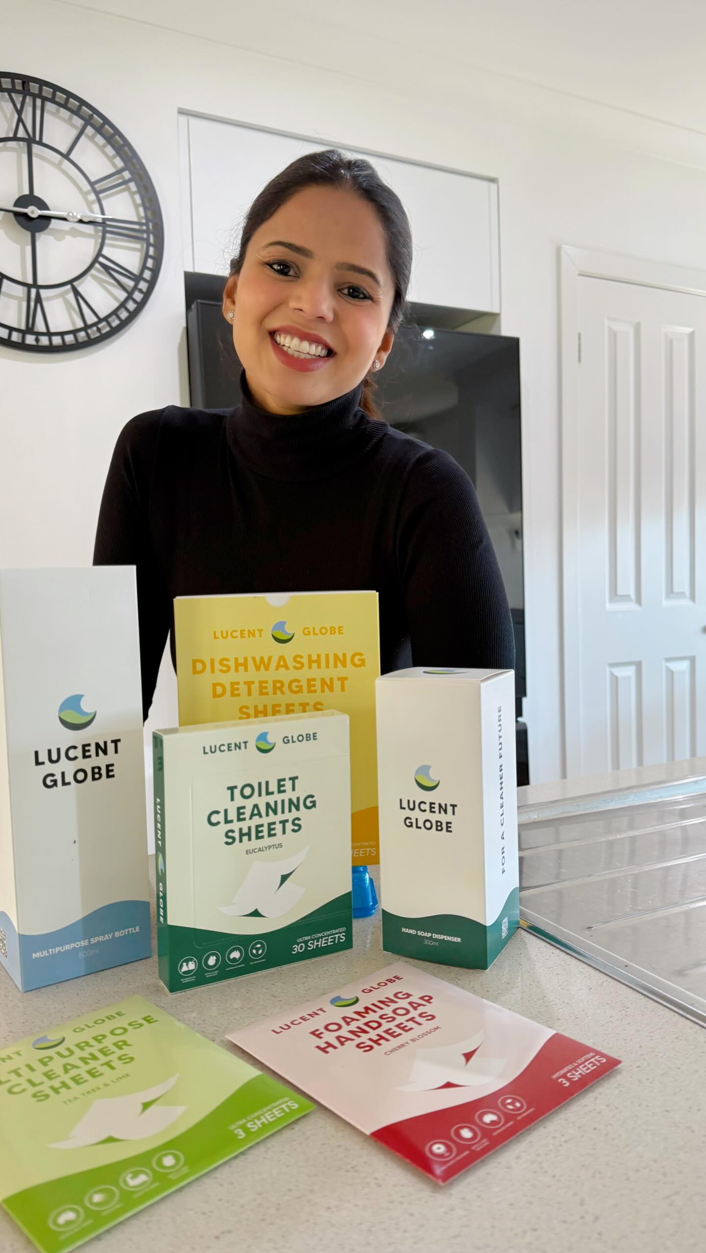 Instagram post by @shweta_sakode for Lucent Globe. Caption reads: [...] just the beginning of why I love....