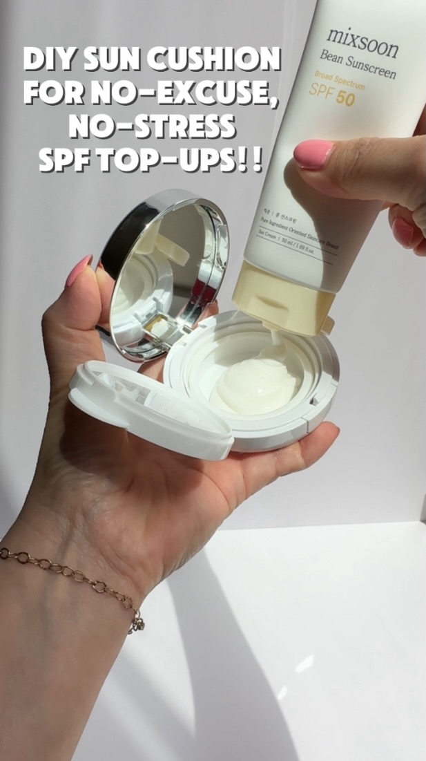 Instagram post by @mixsoon_usa for Into The Gloss. Caption reads: ☀️ I try so many sunscreens—especially once temps....