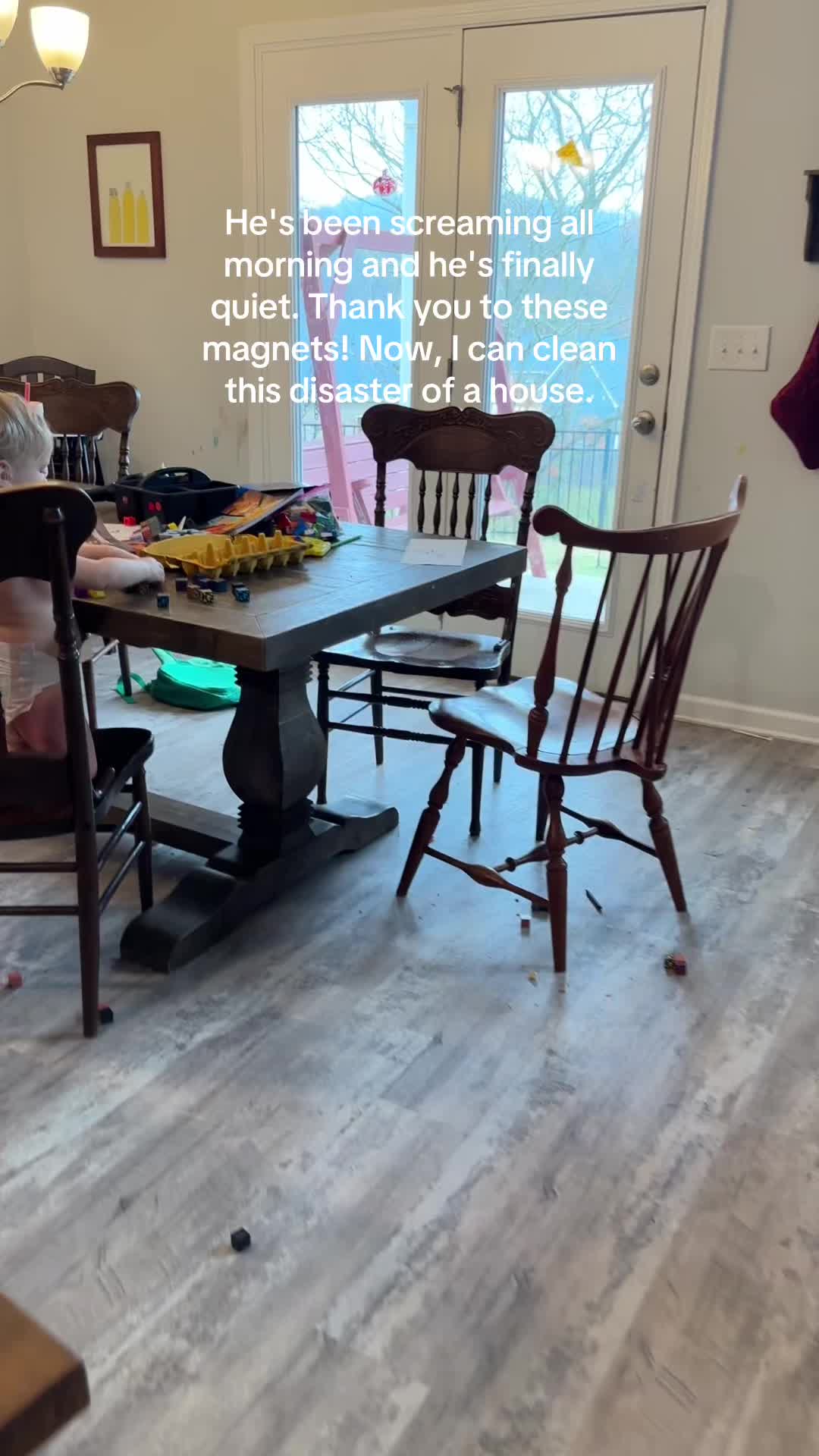 TikTok post by @kat.henderson.mom for Magnetopia. Caption reads: The fly was a paid actor. @Magnetopia ....