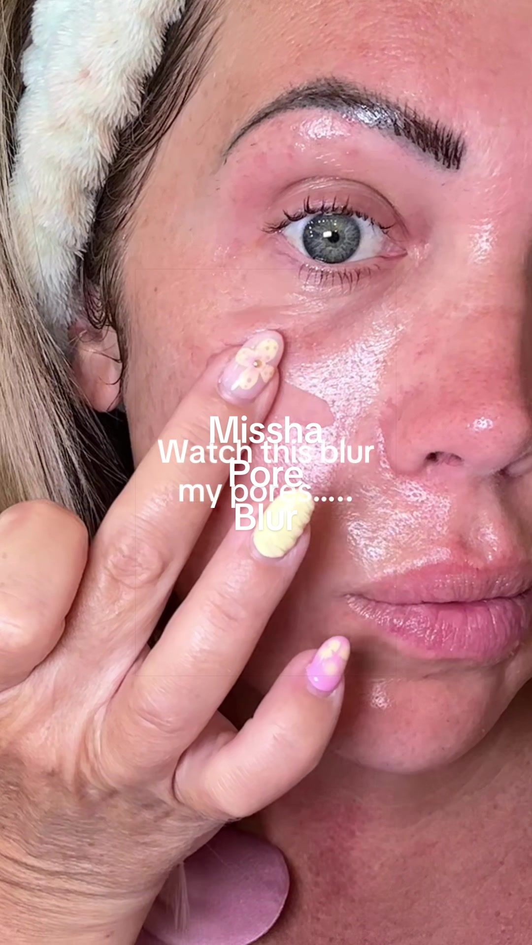 TikTok post by @natalierowswell for Missha. Caption reads: [...] blurrers in the past but this one by @missha....