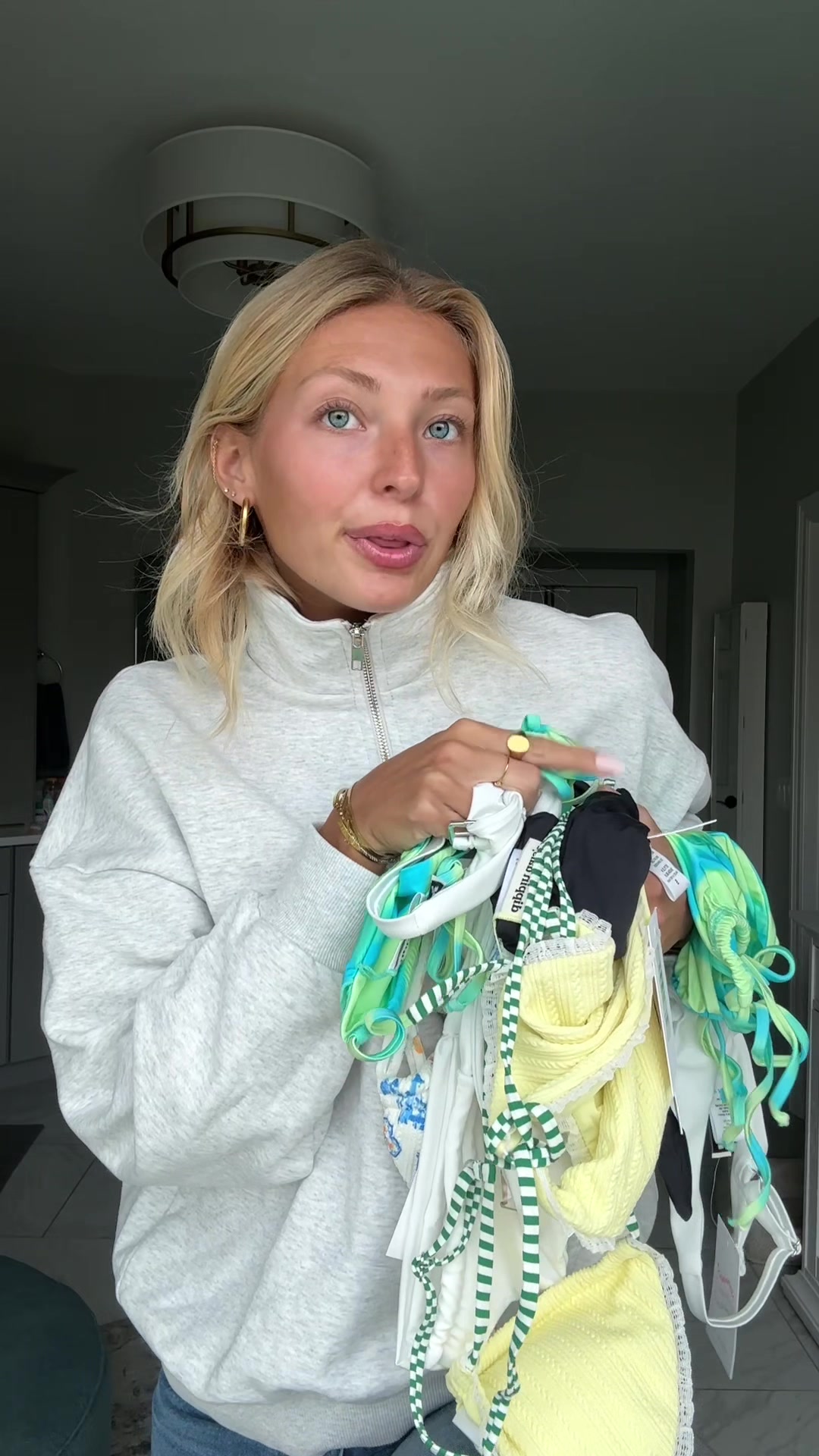 TikTok post by @taylorpolcyn2 for Dippin' Daisy's. Caption reads: [...] now; up to 50% off sitewide!!👙....