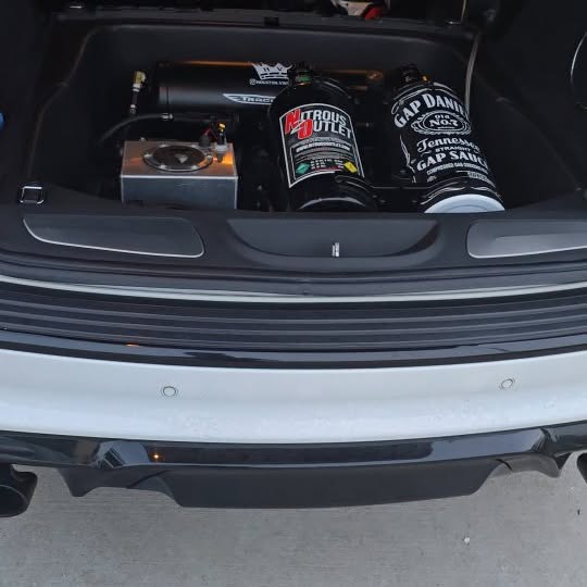 Instagram post by @srt2fst for Nitrous Outlet. Caption reads: She's Been Hybernating way too Long... Let's Go....