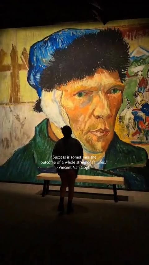 Instagram post by @marsjacobi for Fever. Caption reads: [...] 10% discount @vangogh.experience @fever_us....