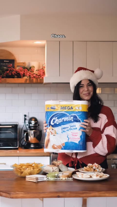 Instagram post by @sheridaningalls for Charmin. Caption reads: Holiday hosting? @charmin Ultra Soft’s got you....