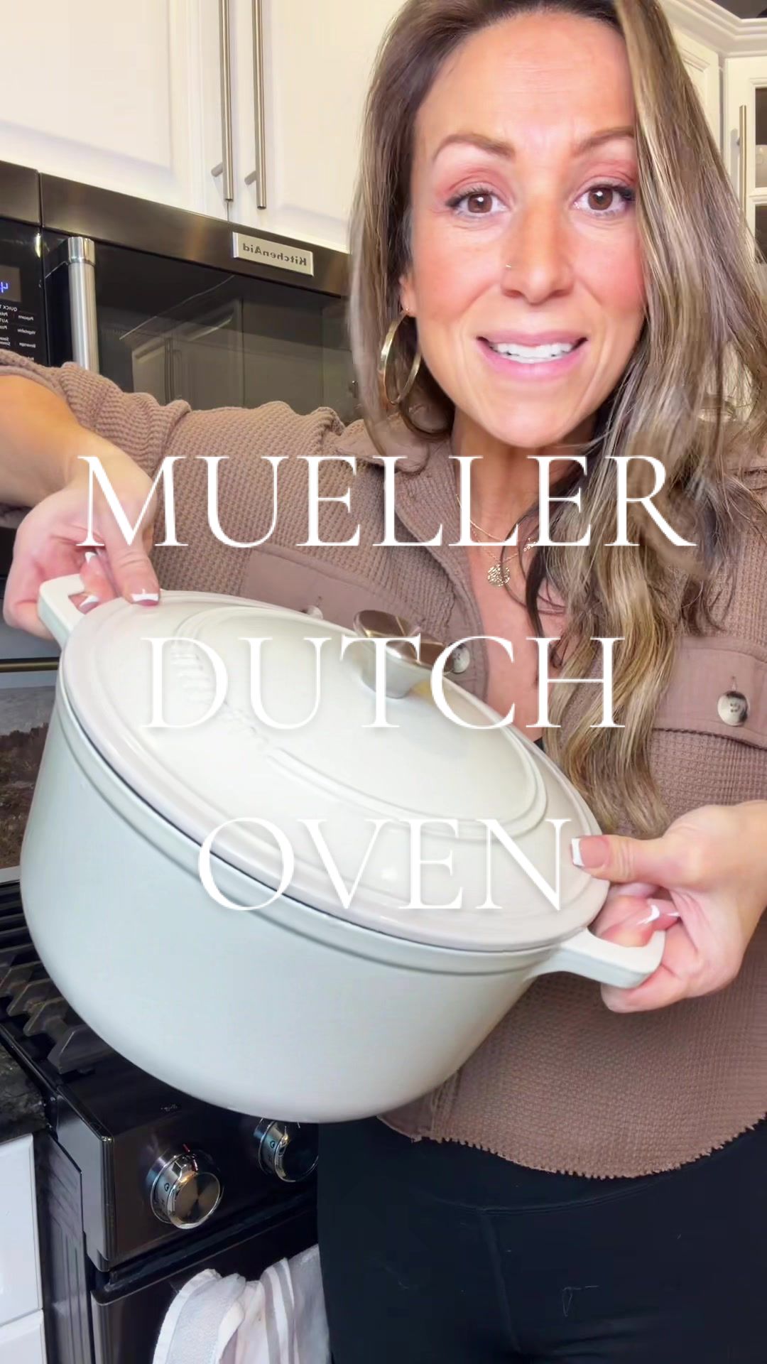 TikTok post by @maihomestyle for Mueller Home. Caption reads: Mueller Dutch Oven- @MÜELLERHOME #dutchoven....