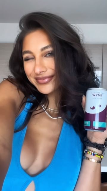 Instagram post by @katelazarski for Wynk. Caption reads: @drinkwynk is made with all-natural ingredients,....