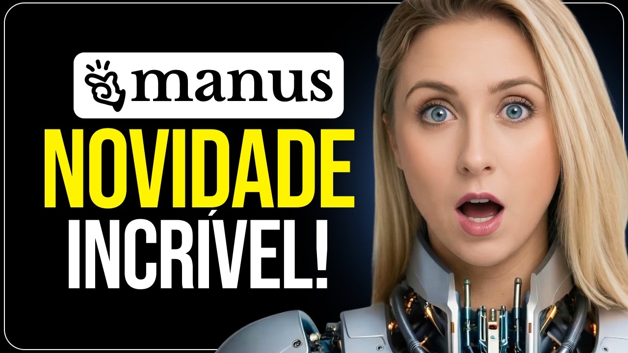 YouTube post by @negociosemmente for fas.st. Caption reads: Manus now does EVERYTHING on your computer |....