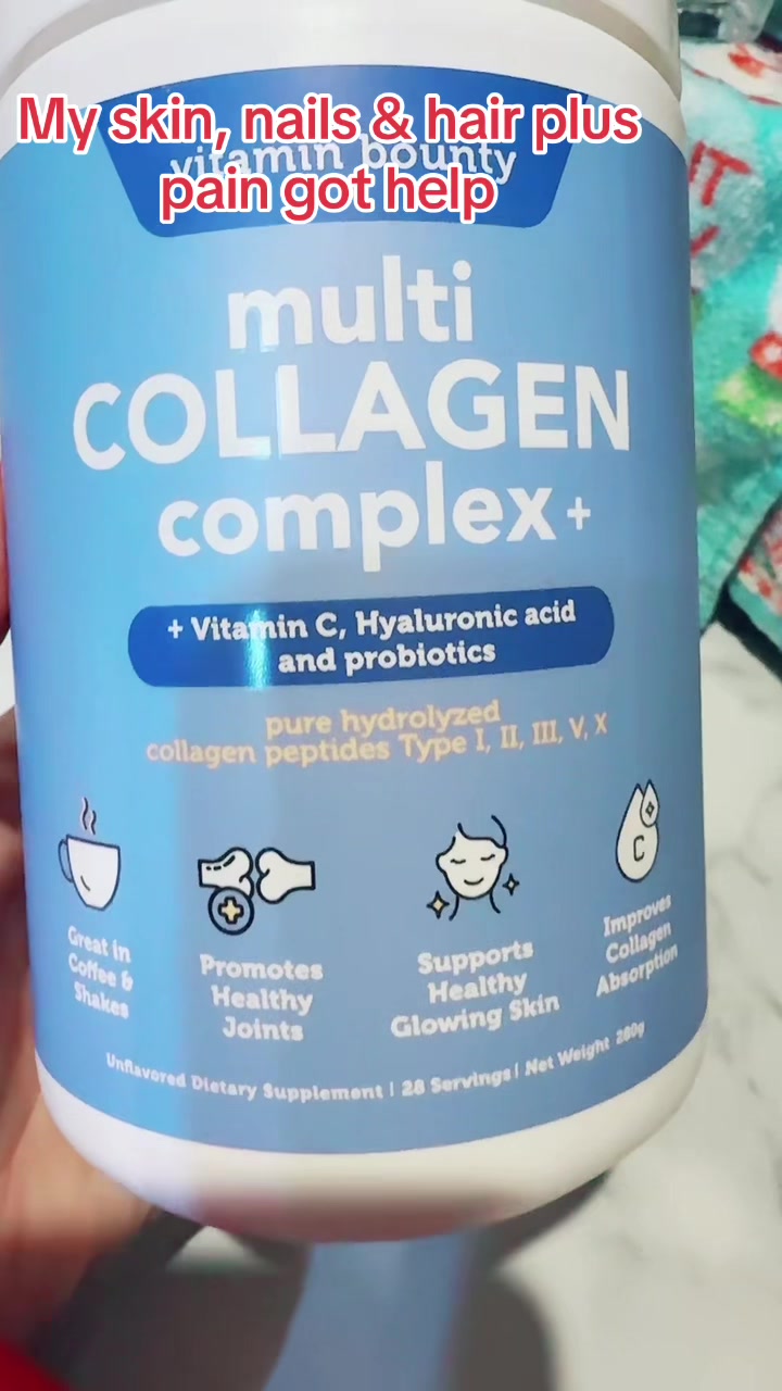 TikTok post by @lelabrown6 for Vitamin Bounty. Caption reads: [...] with the use of #Collagen @@Vitamin Bounty.