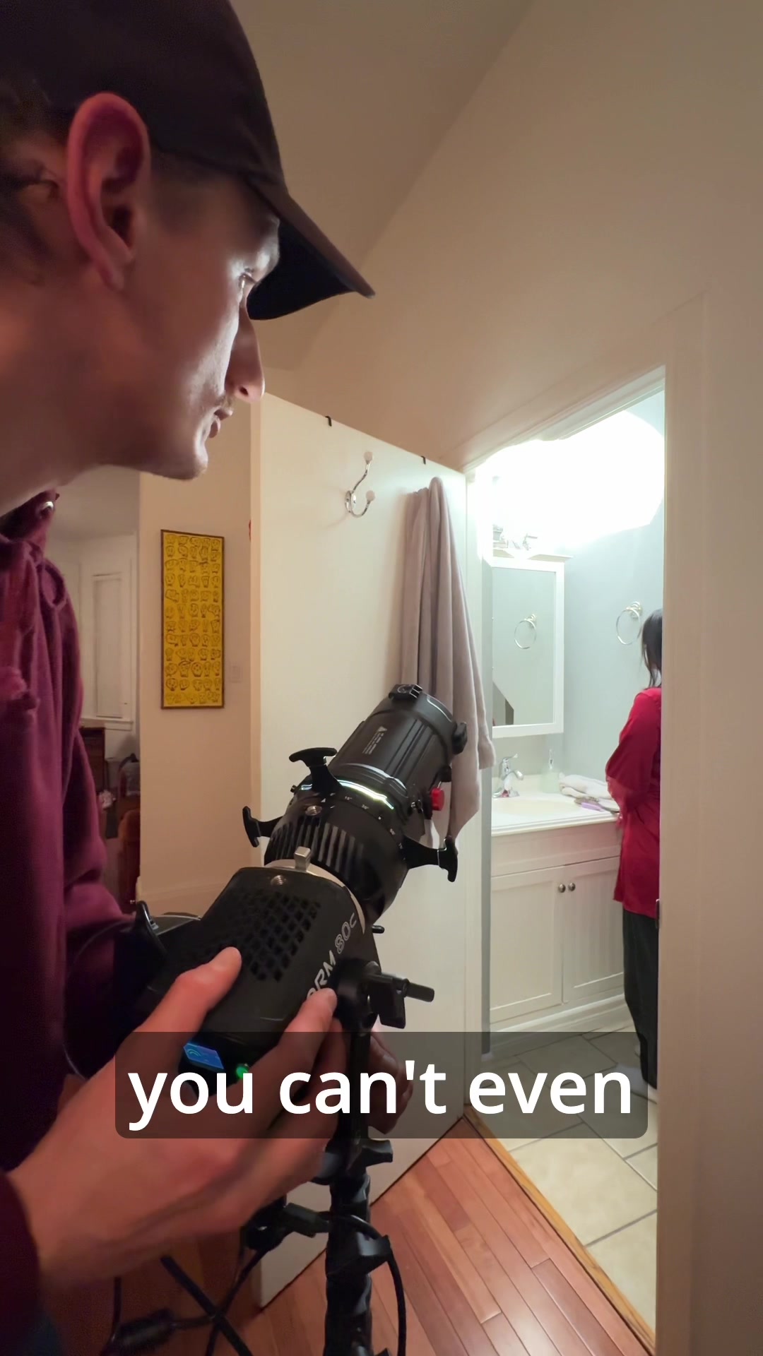 TikTok post by @mattaitia for Aputure. Caption reads: [...] but here’s 2 techniques using the Aputure....