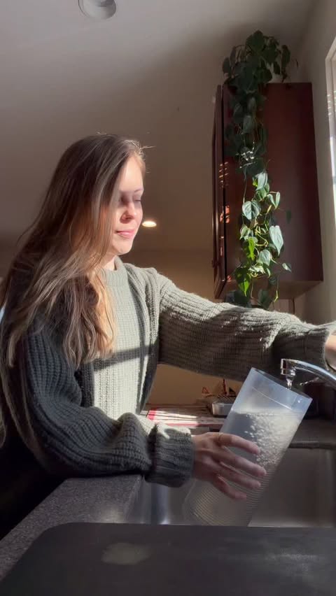 Instagram post by @ashwagner2010 for Aquasana. Caption reads: [...] my water gets the same treatment. The....