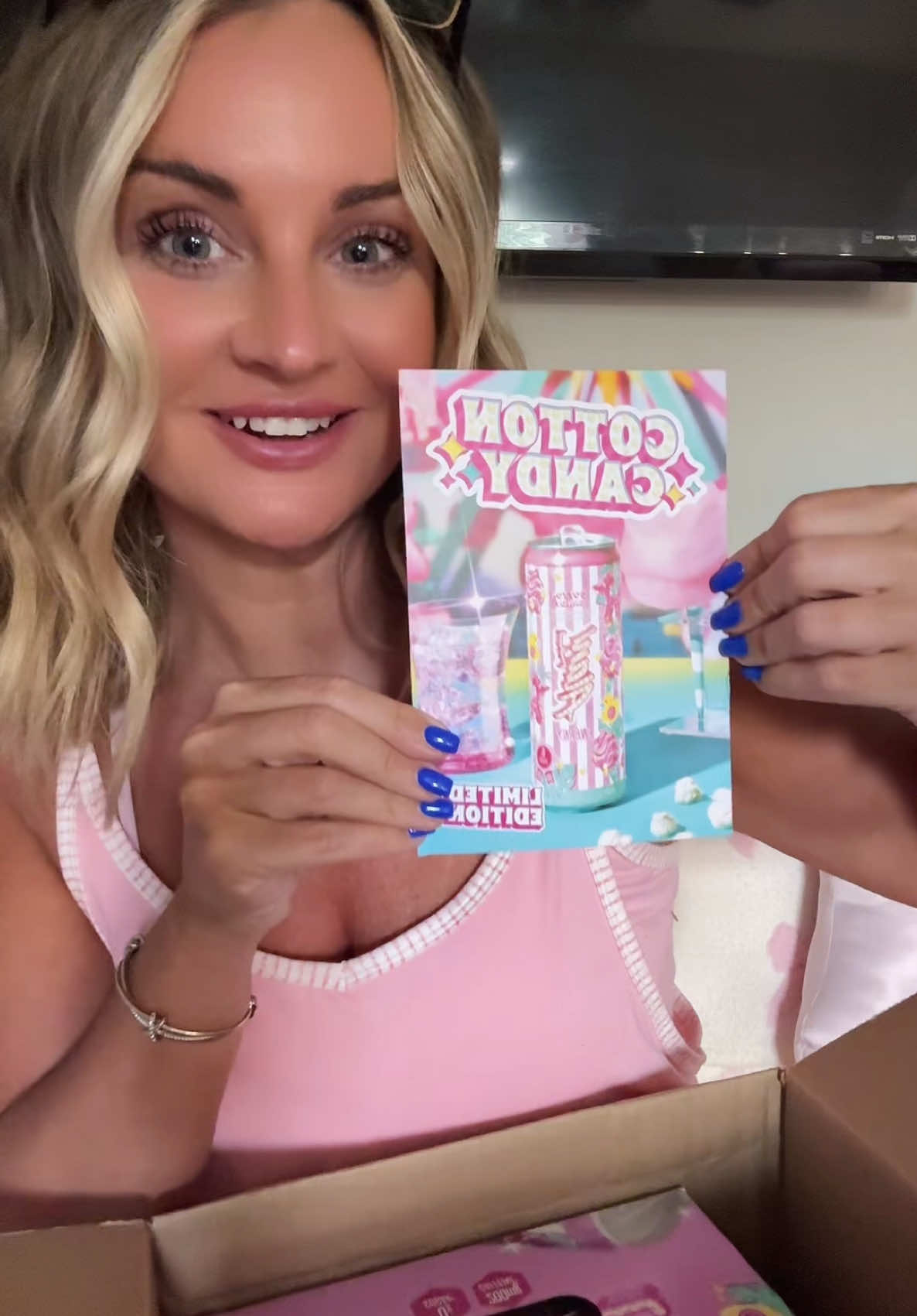 TikTok post by @mirandaharness3 for Alani Nutrition. Caption reads: One of my new favorite flavors from @Alani....