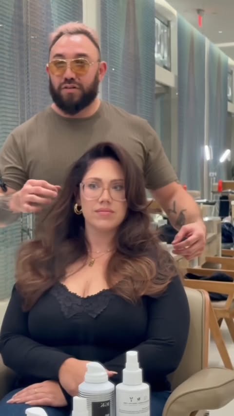 Instagram post by @igksalons for IGK Hair. Caption reads: The secret to achieving the most voluminous....