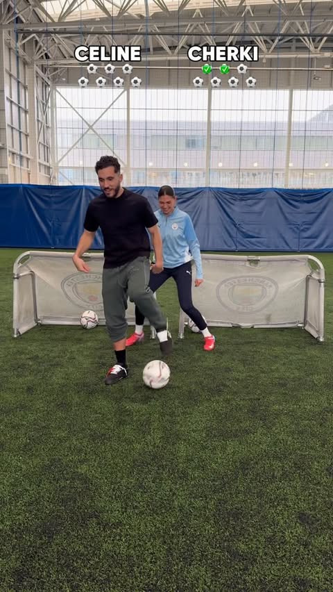 Instagram post by @celine.dept for Manchester City. Caption reads: Luckily, no ankles were broken during this....