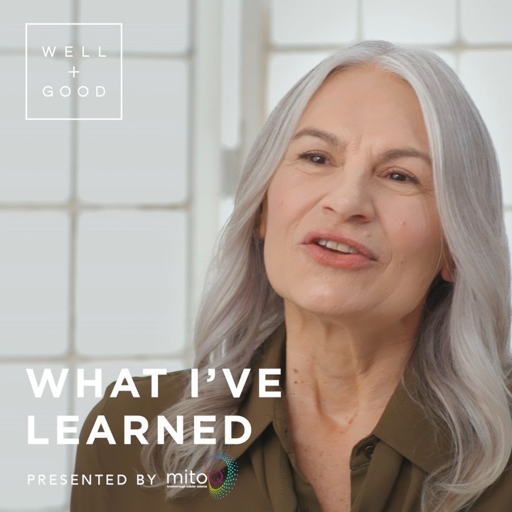 Instagram post by @diangriesel for MitoQ. Caption reads: [...] all that we are. #AD @iamwellandgood @MitoQ....