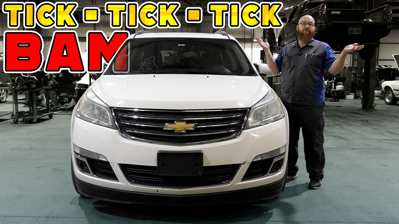 YouTube post by @CarWizard for BendPak. Caption reads: Is Your Chevy Traverse a Ticking Time Bomb?.