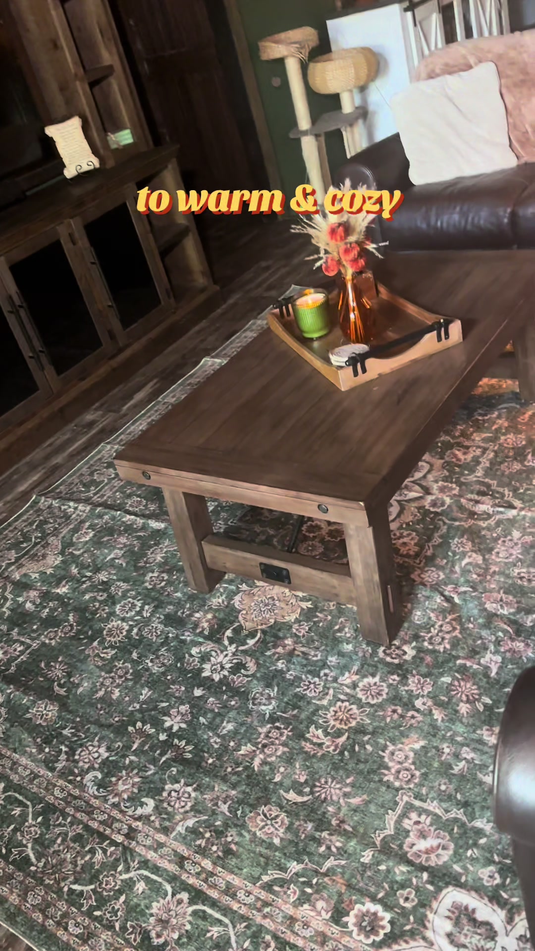 TikTok post by @jaxkay for MontVoo Rugs. Caption reads: [...] basically one for every vibe. 🤎 @MontVoo....