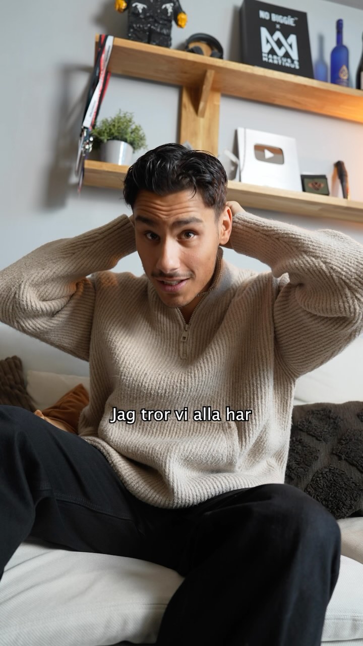 Instagram post by @sebastiantadros for Trendhim. Caption reads: Reklam för @trendhim 

Har du någonsin kämpat med....