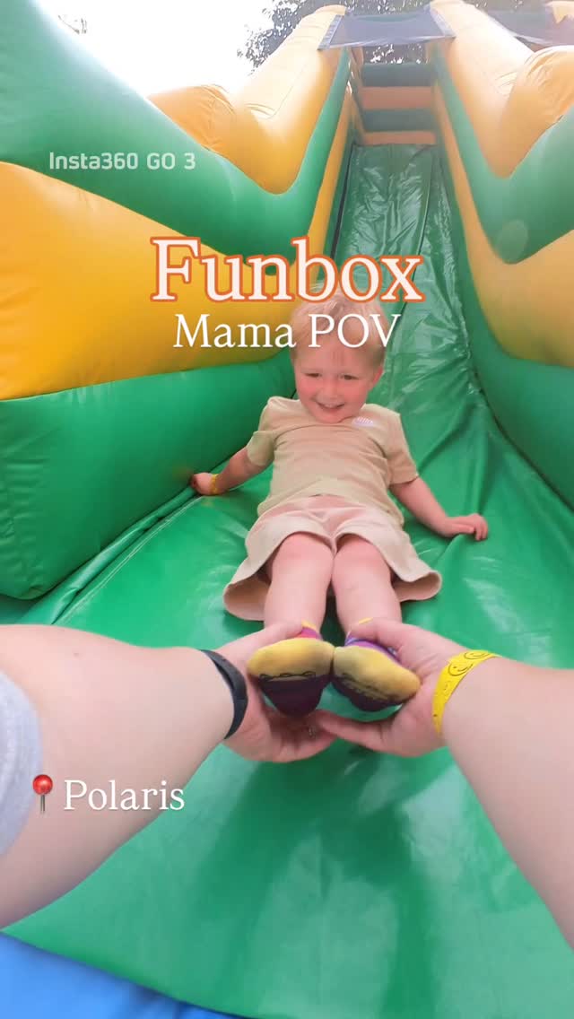 Instagram post by @familyof614 for Funbox. Caption reads: NOW OPEN - All Summer Long 

📍1500 Polaris....