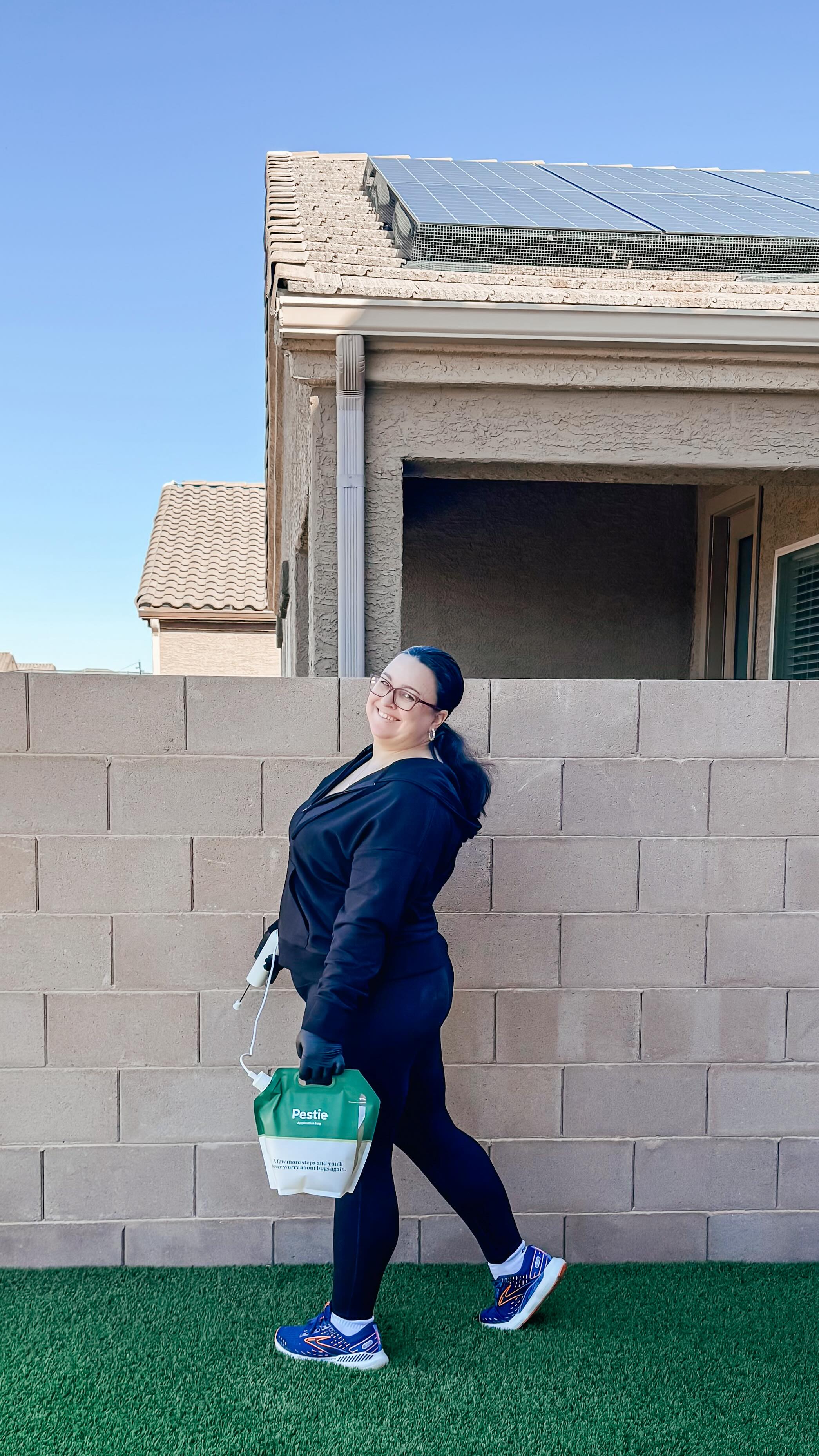 Instagram post by @the_stephen_3 for Pestie. Caption reads: #ad Keeping my home pest-free without breaking the....