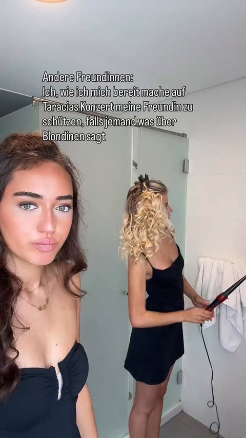 Instagram post by @taracancia for Pull&Bear. Caption reads: Tag your Blondie #neuemusik #fürdich @pullandbear....