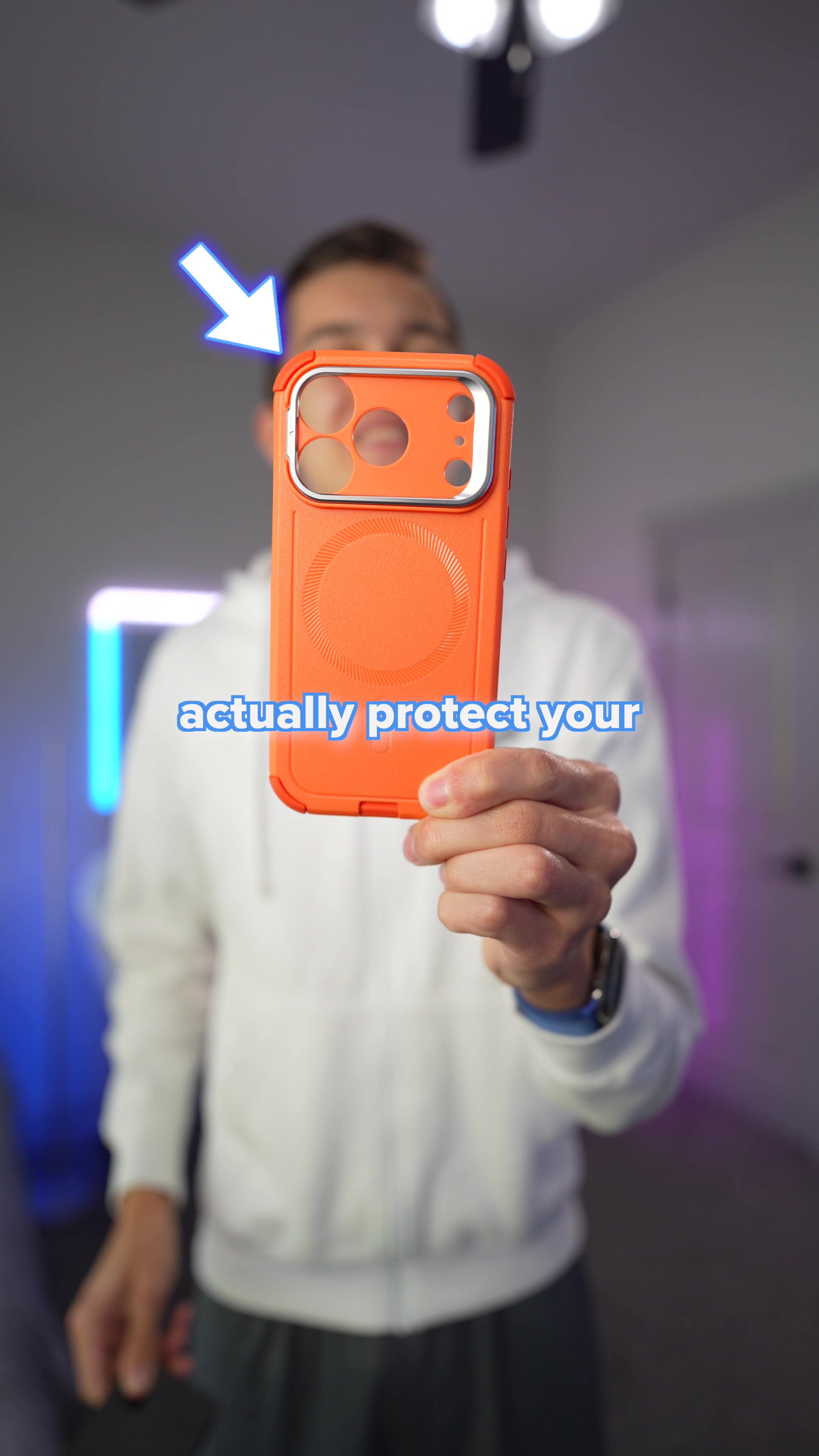 TikTok post by @josiahmcroberts for ESR. Caption reads: BEST iPhone 17 case🤔 #esr #esrtech #iphone17....