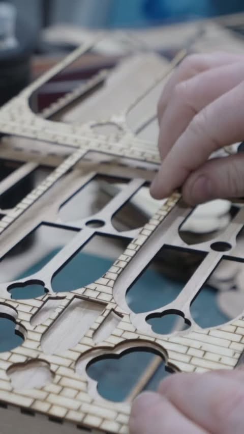 Instagram post by @jazzastudios for Xtool. Caption reads: [...] epic Vampire Dice a tower! #lasercutting....
