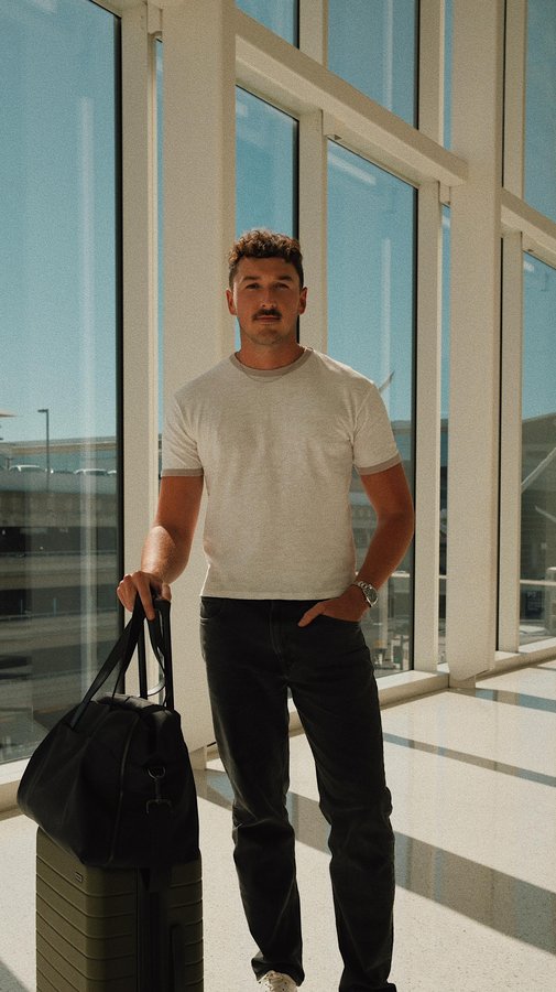 Instagram post by @stevenfingar for American Express. Caption reads: #ad My travel day with time stamps

Ever had one....