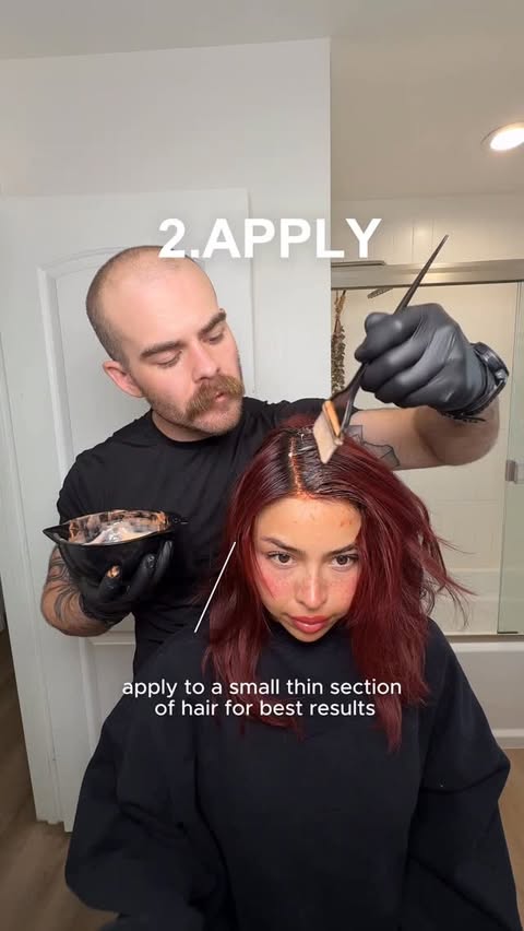 Instagram post by @hhheathermichelle for Wella Professionals. Caption reads: ✨💇🏽‍♀️pick up @wellahair ShineLuxe gloss and see....