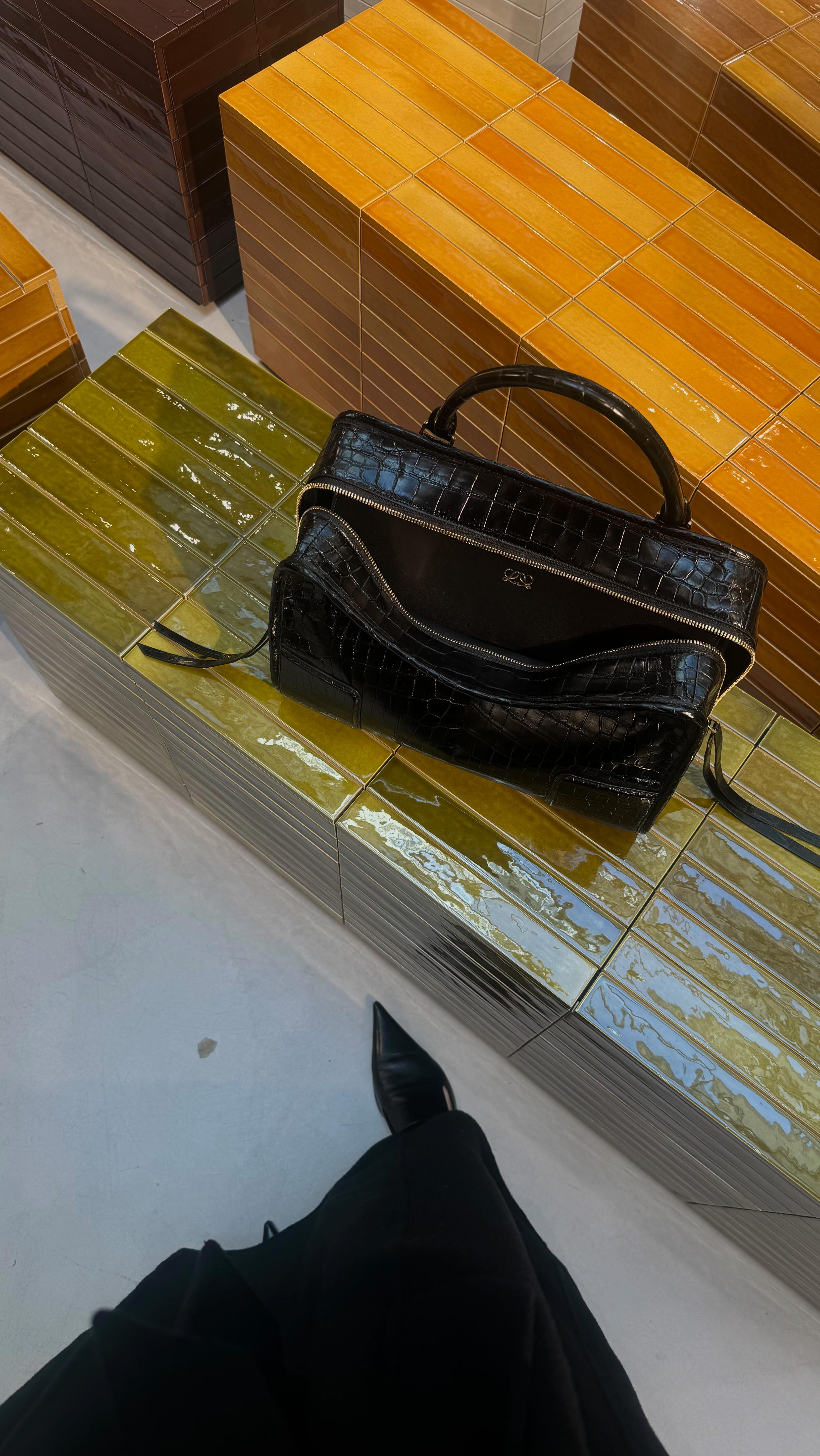 Instagram post by @kiwileehan for LOEWE. Caption reads: @loewe #LoeweSS26 🕊️.