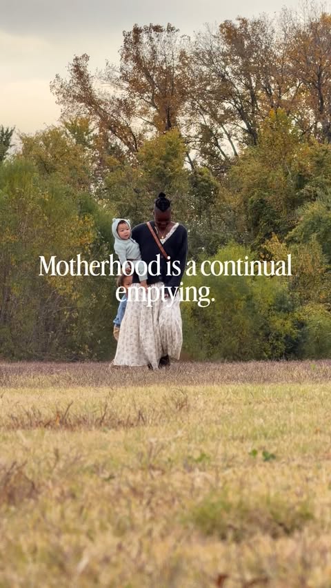 Instagram post by @vestaharrier for Blundstone. Caption reads: Elizabeth Elliot once said that motherhood is a....