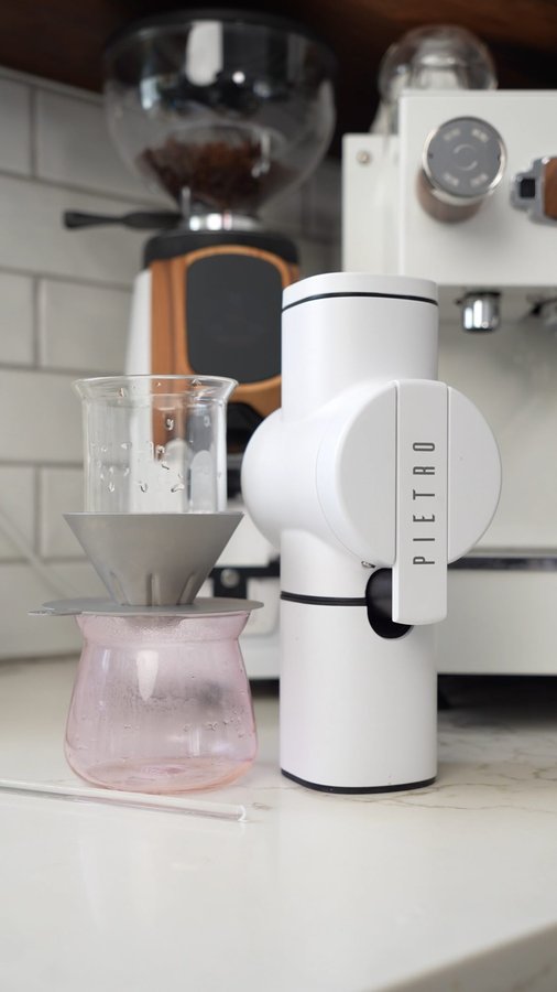 Instagram post by @daddygotcoffee for Espresso Parts. Caption reads: [...] handgrinder? The awesome team at....