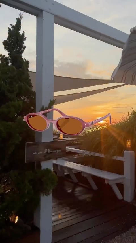 Instagram post by @mariaaamarzullo for Sunglass Hut. Caption reads: let your 🕶️ choose your next trip @sunglasshut....