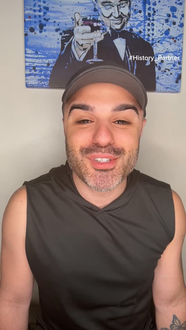 Instagram post by @peterxpanos for HISTORY. Caption reads: #Ad I can barely survive without a ring light and....