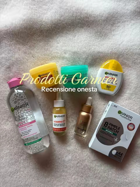 TikTok post by @valentina_cesati for garnieritalia. Caption reads: @garnieritalia #skincare #makeup #makeuphacks....