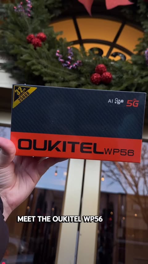 Instagram post by @ugclasha for OUKITEL. Caption reads: Meet the beast 💪📱 OUKITEL WP56 5G – built for....