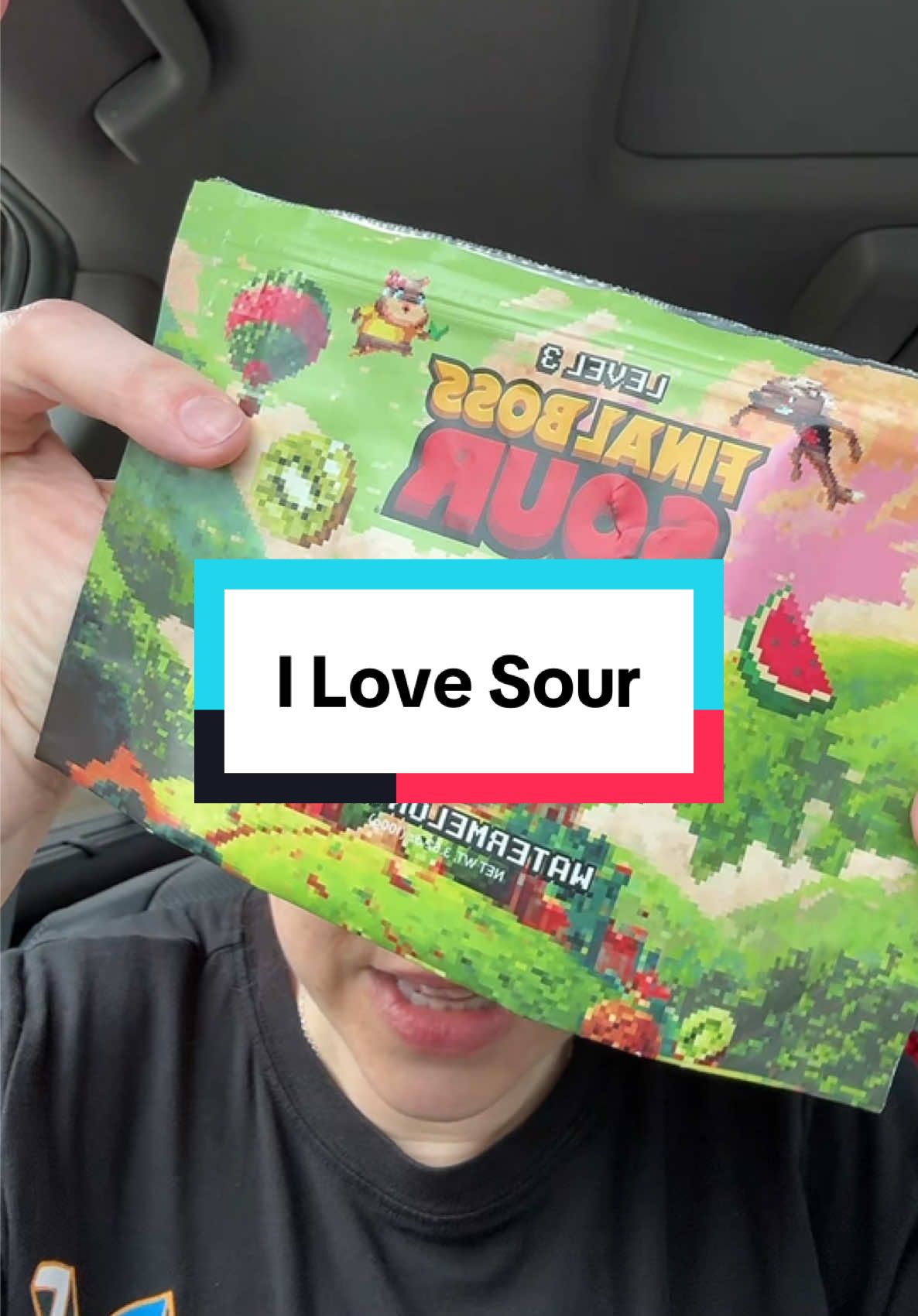 TikTok post by @amylura79 for Final Boss Sour. Caption reads: What’s the best sour candy? Final boss sour....