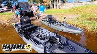 YouTube post by @AliexFolgueira for Piscifun. Caption reads: The boat that may save Pedal Drive Fishing Kayaks.