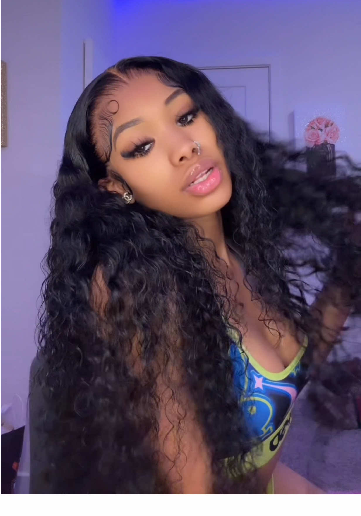 TikTok post by @parisayani for Bling Hair. Caption reads: Wig from @Bling Hair Fashion 😍 #fyp #foryoupage....