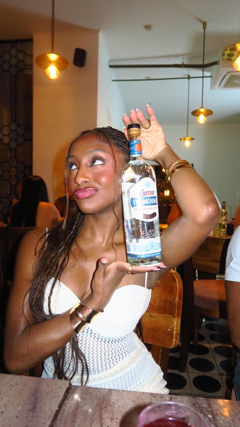 Instagram post by @thebriannabalram for Jose Cuervo USA. Caption reads: Drunk in love with @josecuervotequila 🤍....