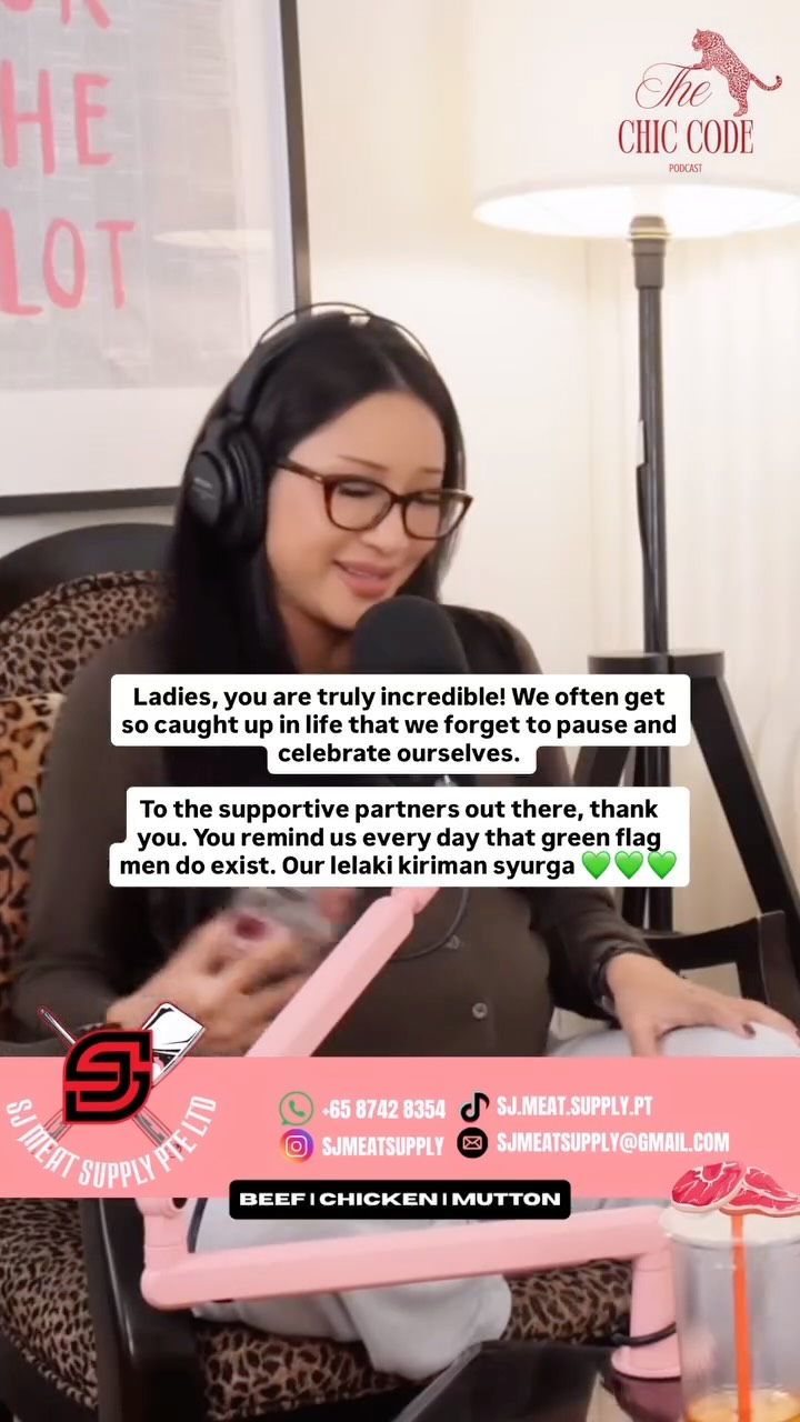 Instagram post by @wirdaelliesa for SJ MEAT SUPPLY PTE LTD. Caption reads: ✨💞 Ladies, you are truly incredible! We often get....