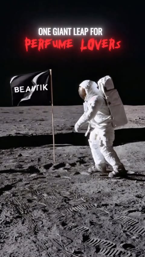 Instagram post by an influencer for Beautik Haute Parfumerie. Caption reads: One small step for Beautik, one giant leap for....
