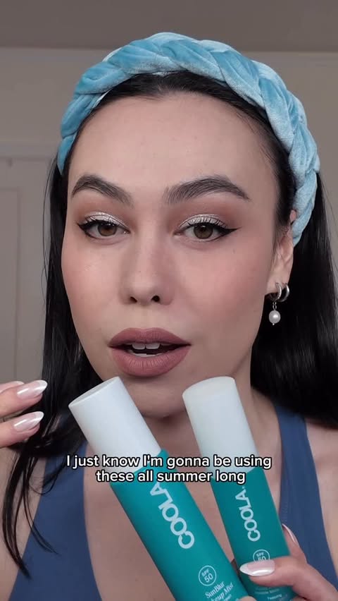 Instagram post by @jazlmao for COOLA. Caption reads: [...] and Makeup Mist both with SPF 50 from @coola....